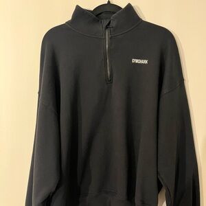 Black Gymshark Rest Day 1/4 zip